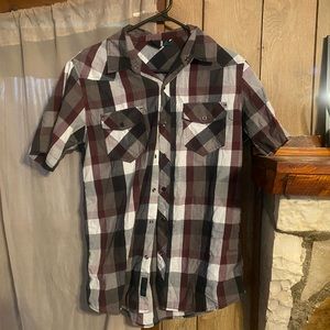 Burnside Men’s Snap-Up Shirt, Medium